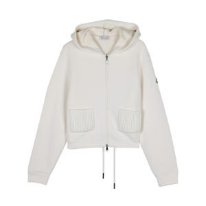 몽클레어 FW25 여성 니트 액센트 후드 집업 8G00002 89B0Q 034