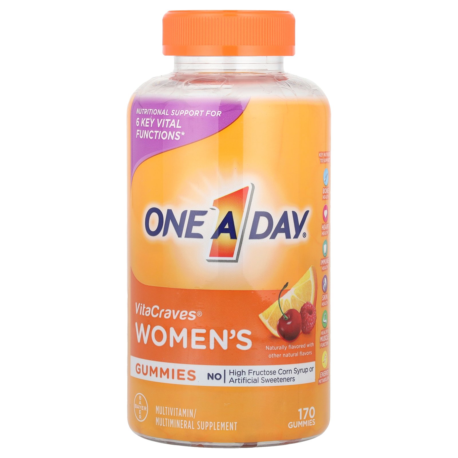 One-A-Day <b>VitaCraves</b>®  <b>Womens</b> Multivitamin/Multimineral Supplement Gummies 170 Gummies