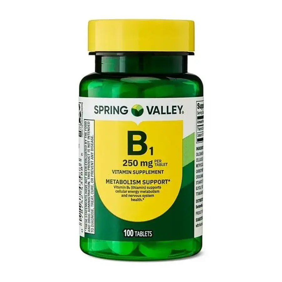 Spring Valley <b>비타민B1</b> 250mg 메타볼리즘 서포트 100정