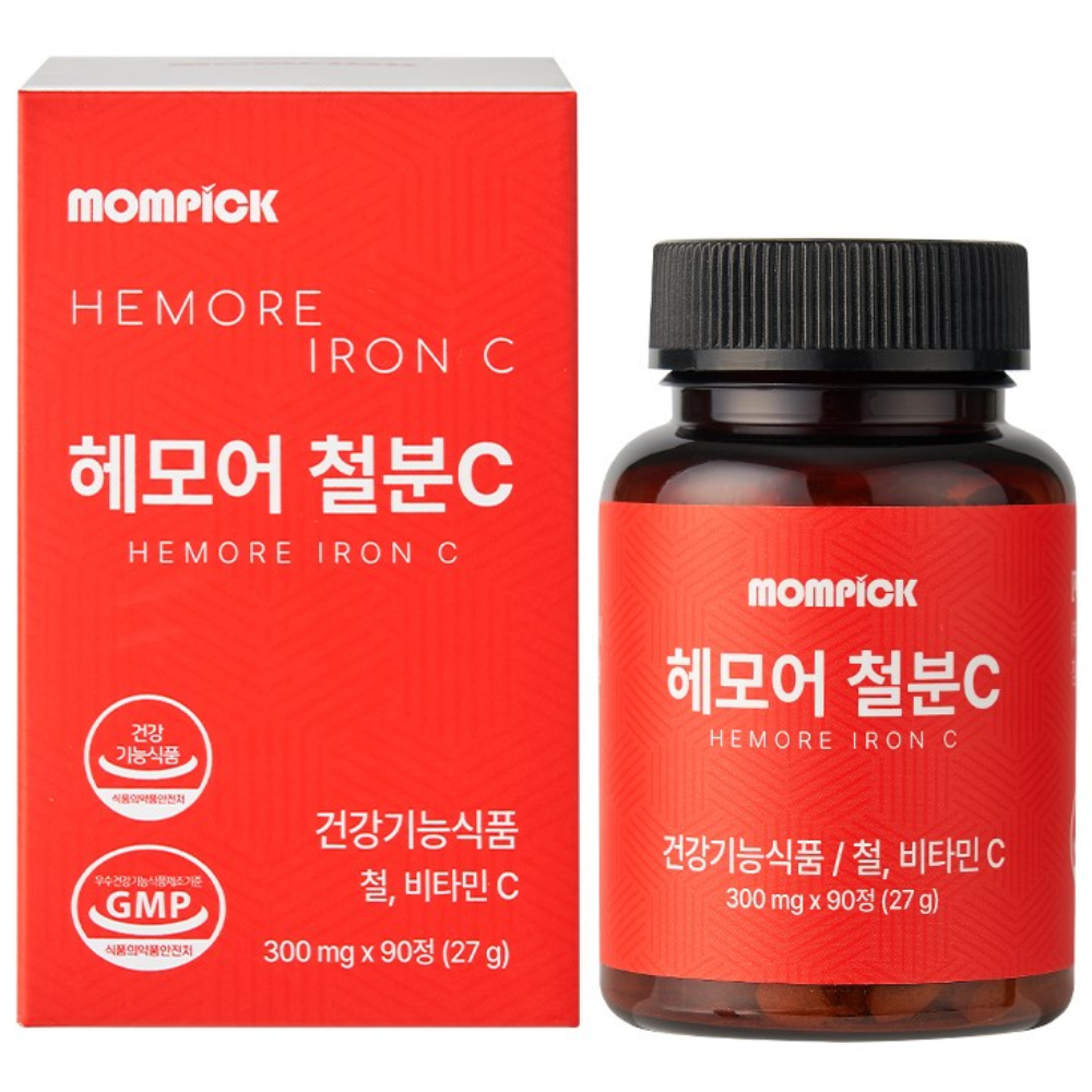 맘픽 헤모어 철분C 300mg x 90정, 1개
