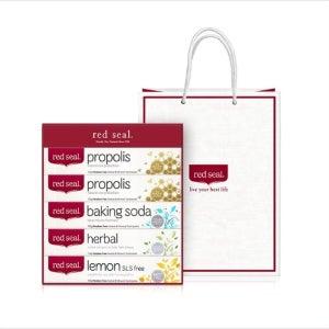 레드씰 인생치약 치약 명절 선물세트 프로폴리스 회사 베이킹 기업 허브 레몬 5개입
