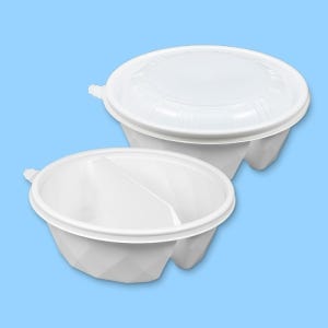 탕용기 205파이 중 2칸 (뚜껑별도) GP