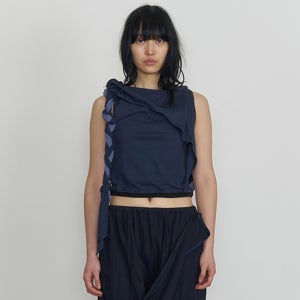 [오들리워크샵] Braided Cape Tank, Midnight