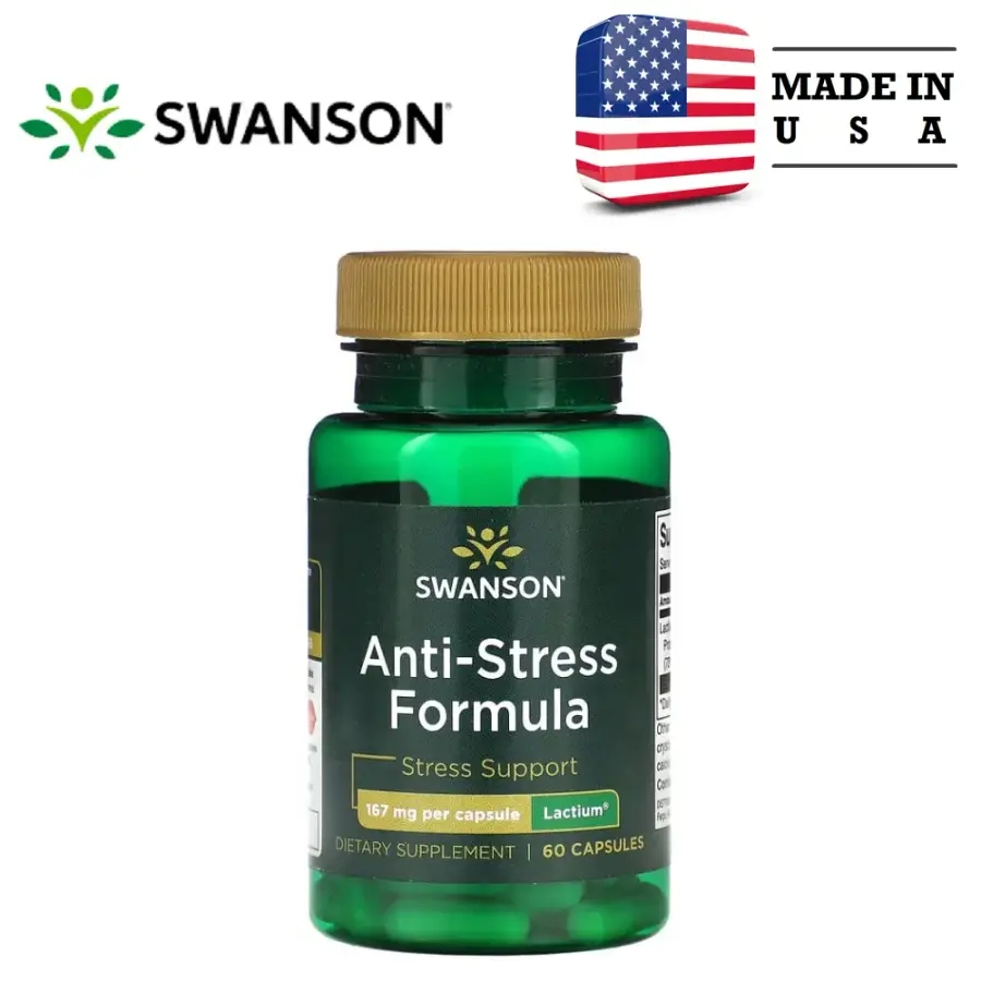 스완슨 <b>안티 스트레스 포뮬라</b> 167mg 캡슐 60정