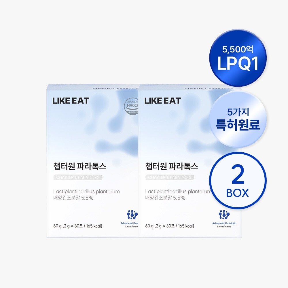 [특허 유산균] <b>챕터원</b> 파라톡스 2박스