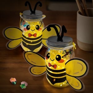 봄 꿀벌 투명 보틀 LED 장식 조명 만들기 diy 키트