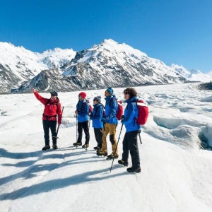 뉴질랜드 마운트 쿡 태즈먼 빙하 헬기 투어 & 하이킹 라이딩 및 하이킹 (영어)