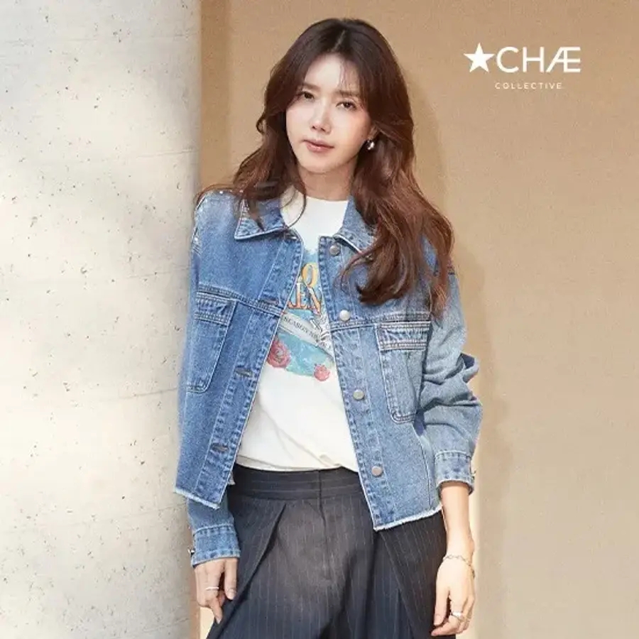 채컬렉티브 스터드 데님자켓