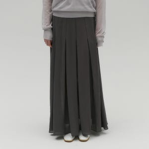 솔티페블 SOFT MAXI PLEATED SKIRT