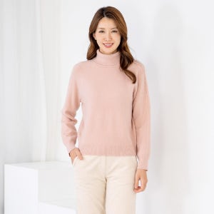 (모슬린) 엄마옷 캐시미어 폴라 니트 긴팔 티셔츠 511FGH119 마담/중년여성/빅사이즈/50대/60대