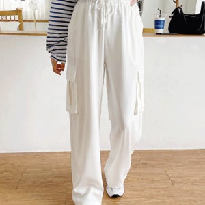 [인기급상승⬆/허리밴딩] 카고투웨이밴딩와이드슬랙스(25차 재입고)