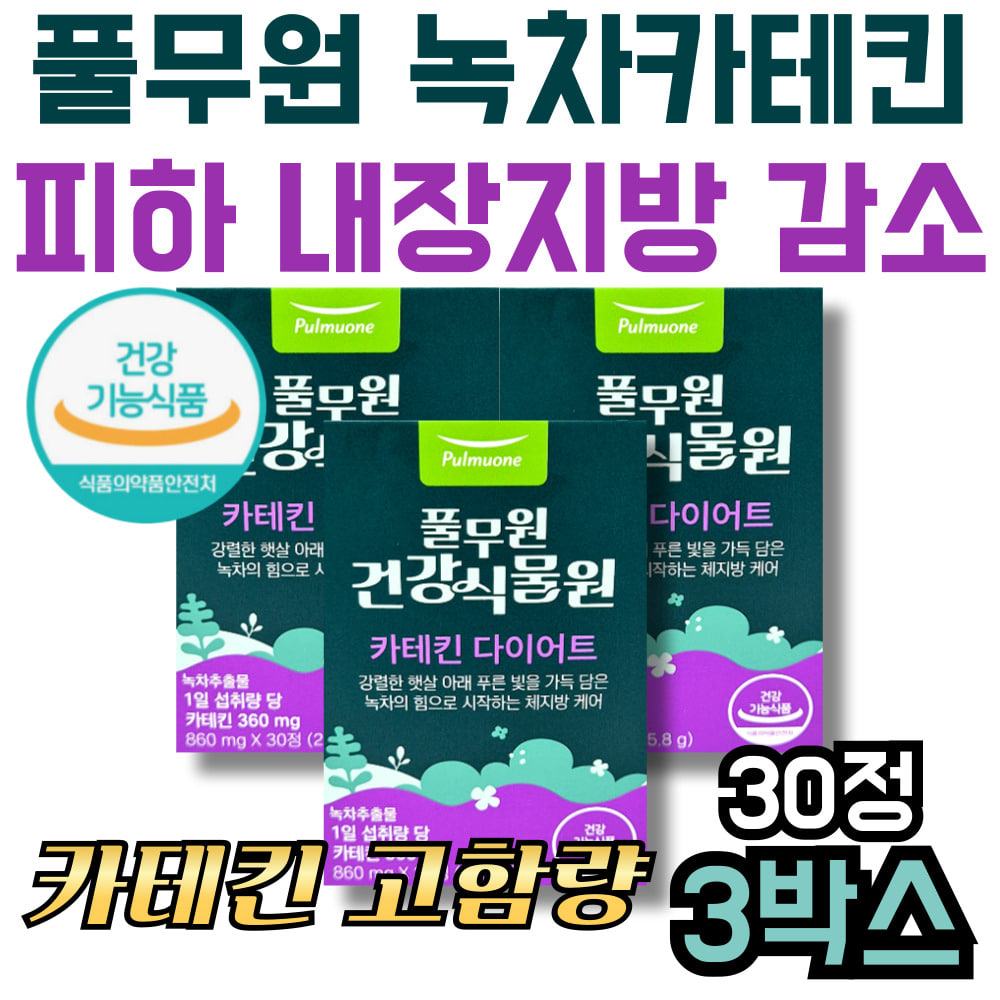 피하 내장<b>지방</b> 감소 녹차카테킨 다이어트 <b>풀무원</b> 고함량 멀티 종합 건강기능식품 건기식 영양제 활력보충