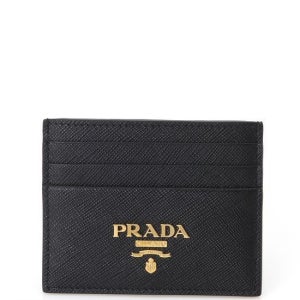 프라다 메탈로고 사피아노 레더 카드지갑 블랙 1MC025 QWA F0002 네로 153368148