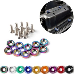 펜더와셔볼트 10개 휀다 와샤 번호판 자동차 장식나사 알루미늄 휀다 번호판