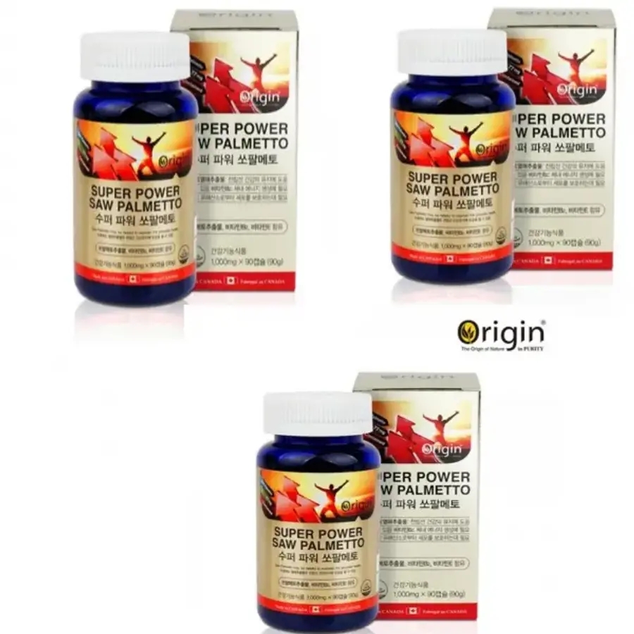 오리진 수퍼파워 <b>쏘팔</b>메토 효능 <b>쏘팔</b>코사놀 90정 3개 전립선 건강 (9개월분)