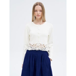 Sea NY Iyla Soutache Lslv Cardigan - White 1125419