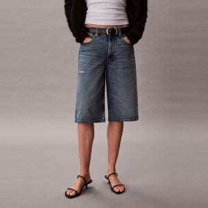 캘빈클라인 [CK진] 여성 텐셀 데님 롱쇼츠47F771G 463694