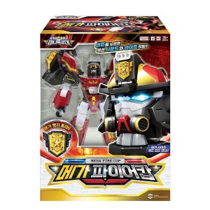 최강경찰 미니특공대 헤드캅 메가 파이어캅 로봇 장난감
