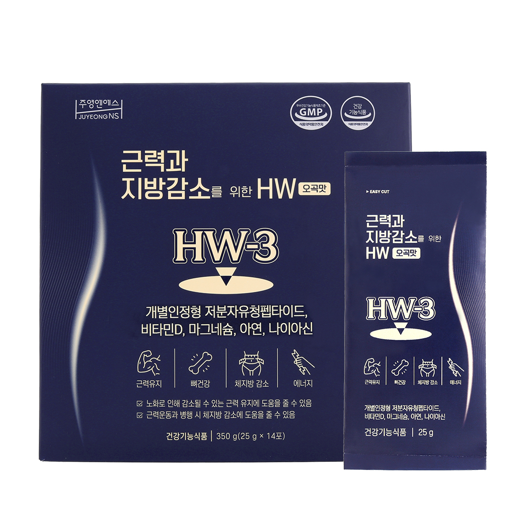노바렉스 주영엔에스 근력과 지방감소를 위한 HW 오곡맛 14포, 4개
