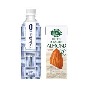 투명이온 500mL x 6병 + 그린덴마크 아몬드 24팩
