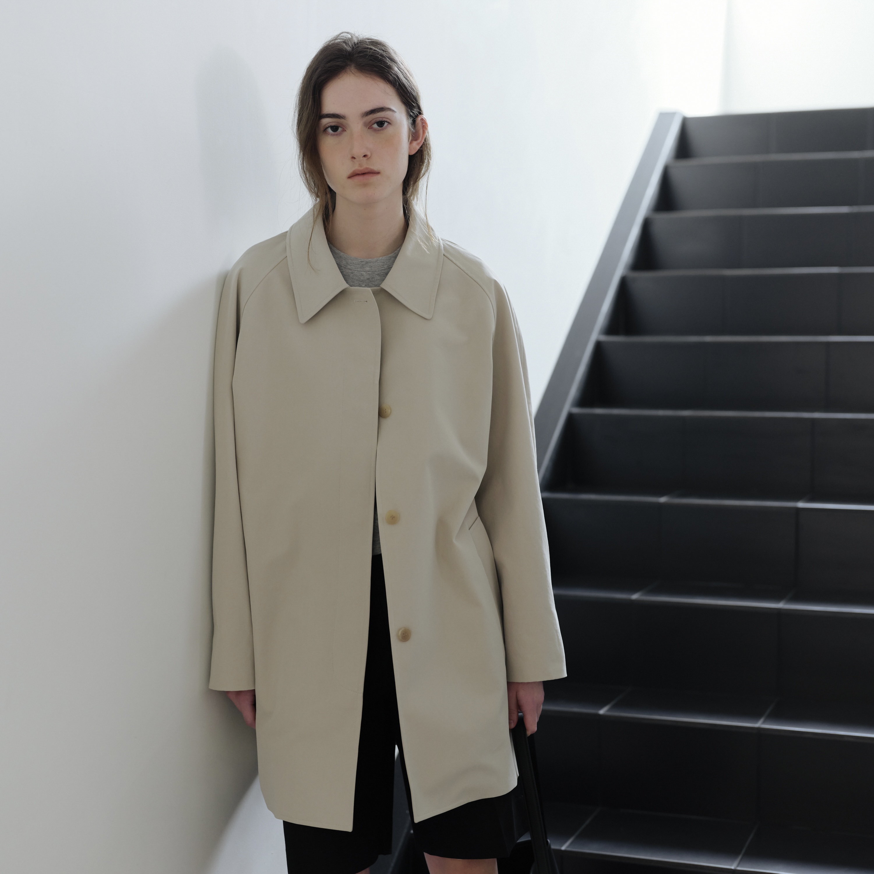 [노바에] Raglan half coat-Beige