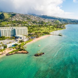 [하나투어] 호놀룰루패키지 와이키키 서핑레슨 7일 와이키키 해변