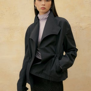 리올그 Fsts Non-Collar Double Jacket Navy