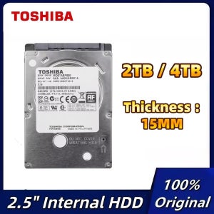 오리지널 도시바 4TB 2TB 2.5’ SATA 내장 하드 드라이브 128MB 5400RPM HDD 하드디스크 HD 노트북용 두께: 15MM
