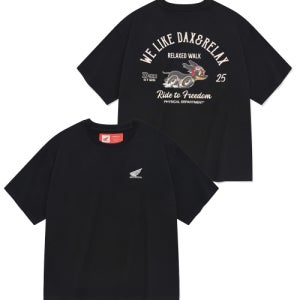 [혼다 모터사이클 어패럴] DAX 125 Short Sleeve Black HGM1SS303SBK