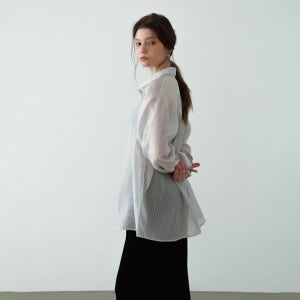 [시어링] Aira Two-way Wrap Shirt_[Grey]