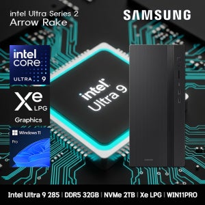 삼성전자 삼성 데스크탑 코어 울트라9 고사양 컴퓨터 DM500THZ-Z9ADV-11PRO Ultra9-285 32GB SSD2TB Xe LPG