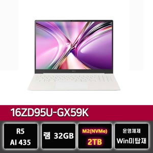LG전자 LG 그램 프로 16ZD95U-GX59K 32GB 노트북 2TB교체