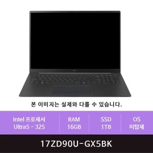 LG전자 LG 그램 프로17 17ZD90U-GX5BK 1TB교체(zoaa)