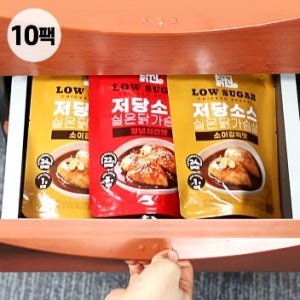 닭신 바로먹는 상온 실온보관 저당소스 실온닭가슴살 소이갈릭맛 10팩