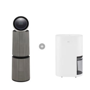 LG 퓨리케어 AI 360 공기청정기 + LG 휘센 오브제컬렉션 제습기 AS336NSLC + DQ256MWGA