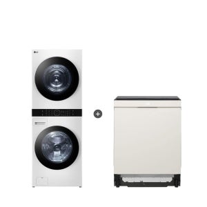 LG 트롬 오브제컬렉션 워시타워 + LG 디오스 식기세척기 W2421WAMR + DUE6BGL1E