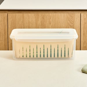 신선하게 보관하는 세척 대파 채반용기 3000ml