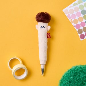 BT 베지갱 머쉬룸 인형 볼펜