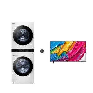 LG 트롬 오브제컬렉션 워시타워 + LG QNED AI TV  W2421WAMR + 65QNED75AEA