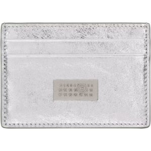 메종마르지엘라 레더 카드 홀더 261188M163001 Silver Numeric Leather Card Holder 153413046