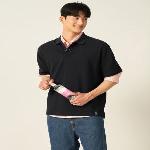 (빈폴멘) 헤리티지 클럽 피케 칼라넥 티셔츠 - 블랙 (BC5442C915)