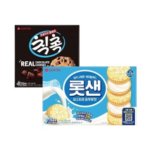 [롯데백화점] 롯데웰푸드 롯샌 파스퇴르 순우유맛 315g x1개+칙촉 180g x1개 LE1221199249