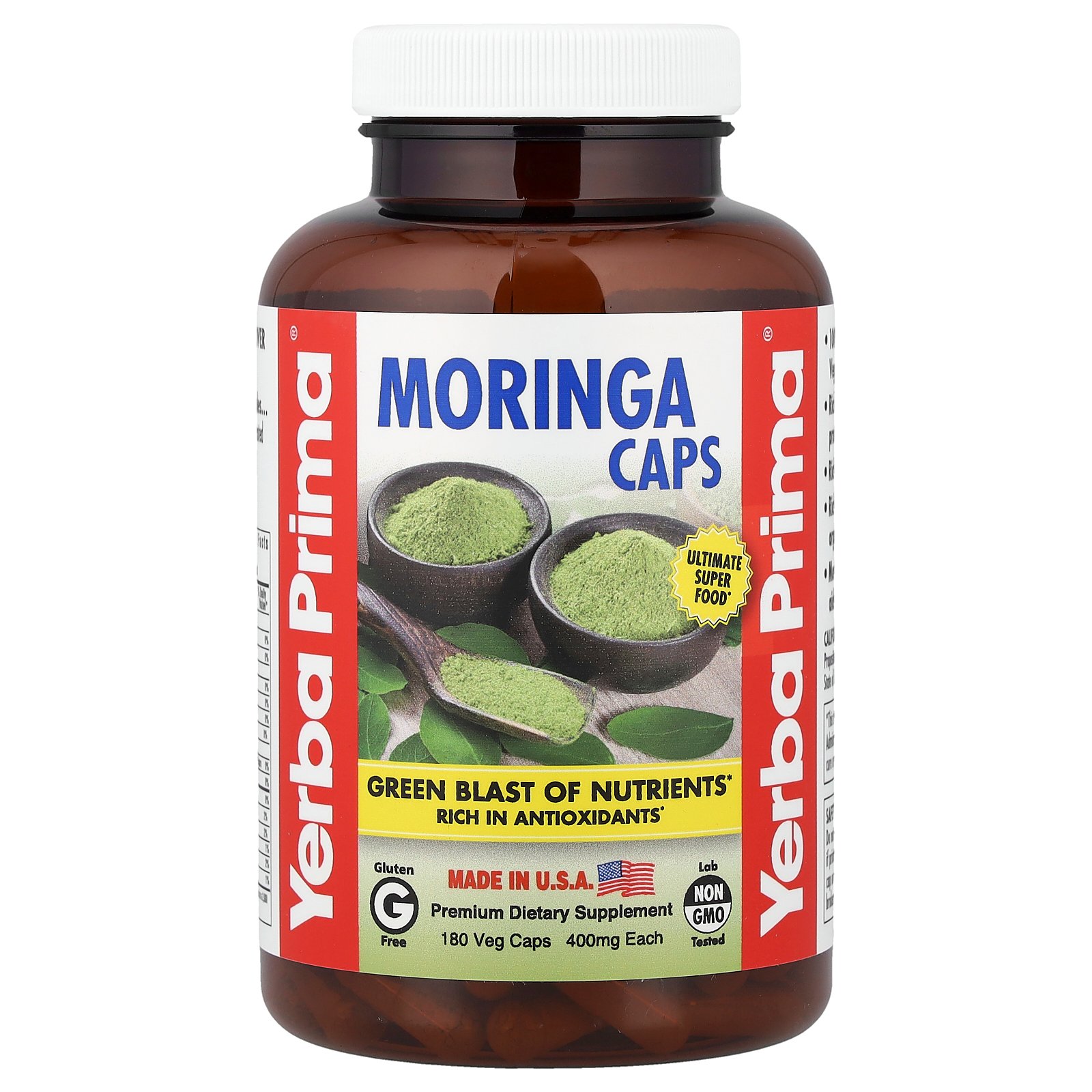 Yerba Prima Moringa Caps 180 Veg Caps