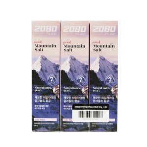 애경 2080 퓨어마운틴 핑크솔트 치약 120g 3입