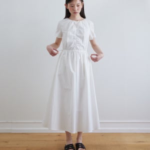 [스텝어라운드] Half sleeve string one-piece_WHITE SA25SMOP02