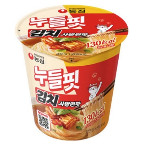 누들핏 김치 사발면맛 제품 이미지