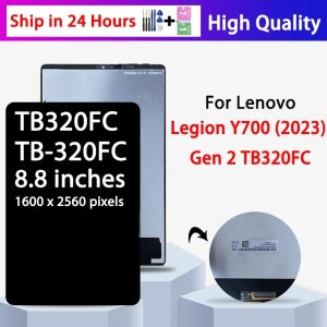 8.8인치 레노버 리전 Y700 2023 2세대 LCD 디스플레이 터치 스크린 디지타이저 어셈블리 TB320FC TB-320FC 디스플레이 교체