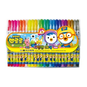 지구 뽀로로 사인펜 24색 세트