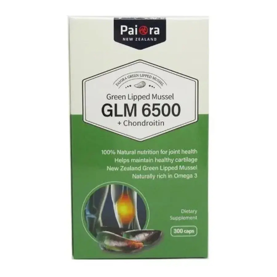 PaiOra GLM 6500 <b>Chondroitin</b> 파이오라 초록입홍합+콘드로이틴 300캡슐