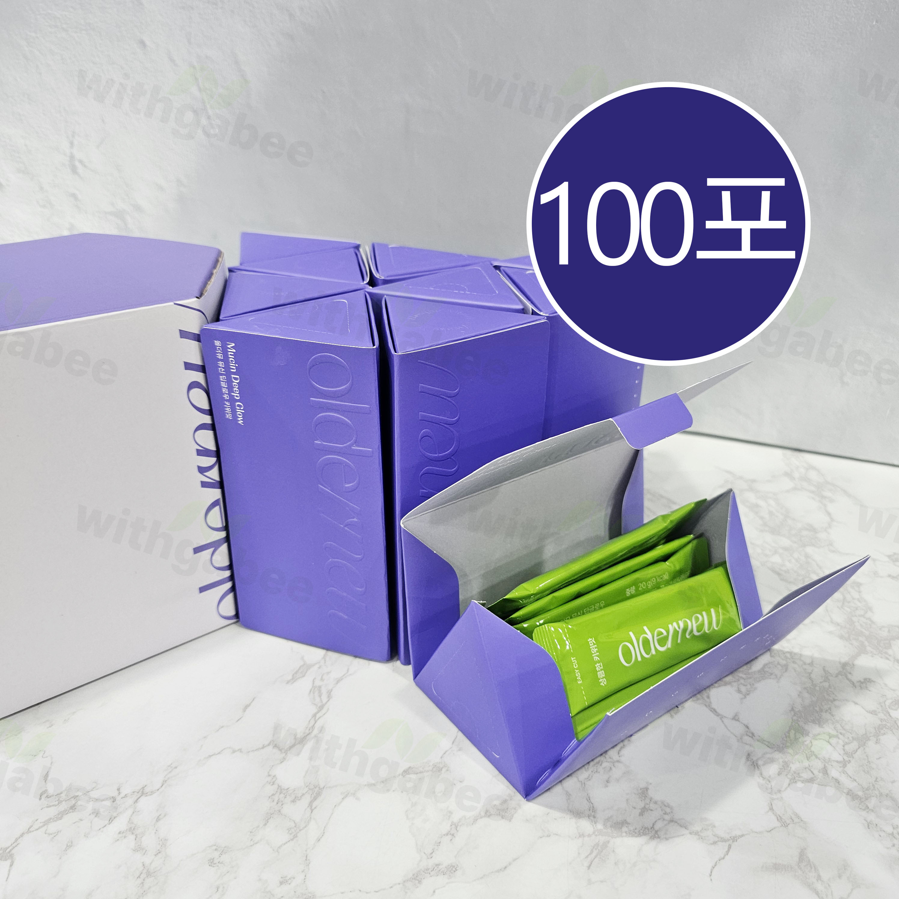 올더뮤 딥글로우 키위맛 콜라겐 젤리 스틱 100포, 1개